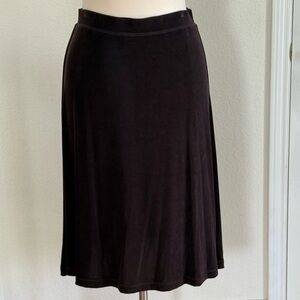 Chico's Travelers Classic Dark Brown A-Line Skirt size 16 (Chicos size 3)